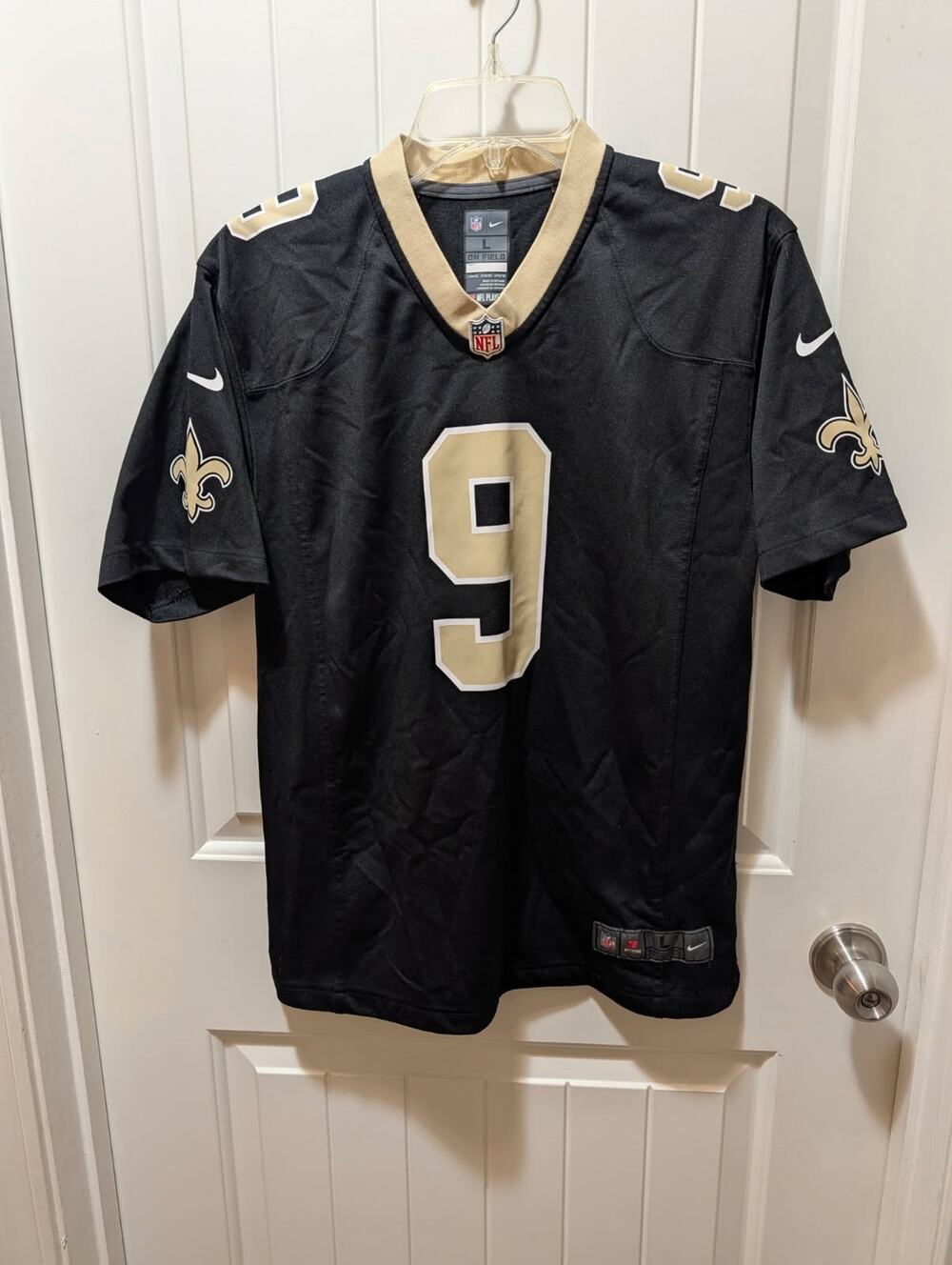 Nike NFL On Field New Orleans Saints Drew Brees Jersey Youth Size L 14/16